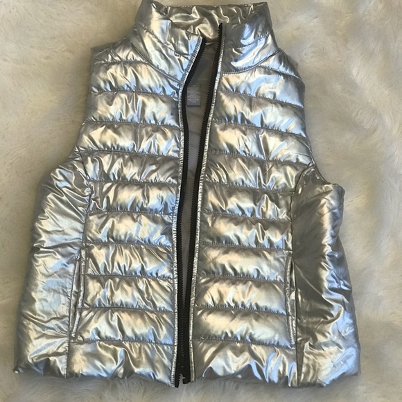 Live Love Dream Jackets & Blazers - Silver puffer vest